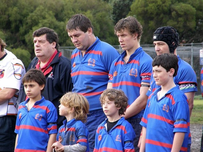 1st grade and under 8s and 10s honour Micky Finn 2